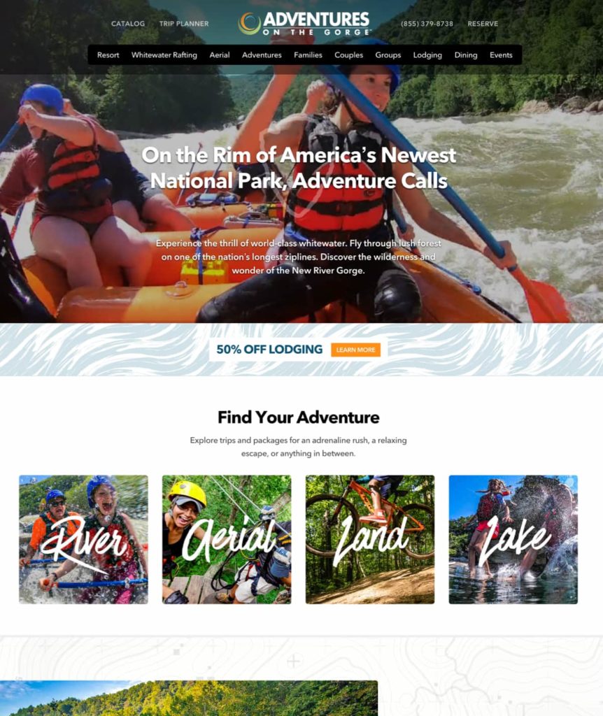 Adventures on the Gorge website