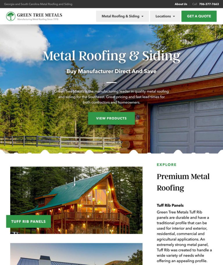 Green Tree Metals website